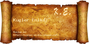 Kugler Enikő névjegykártya